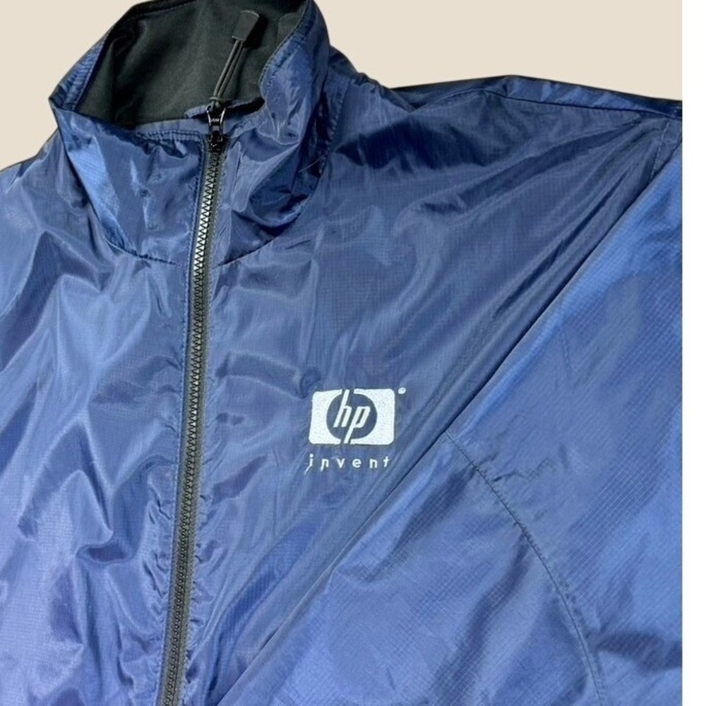 Clique Windbreaker Jacket Mens M Full Zip HP Blue Techwear Gorpcore Casual Trail
